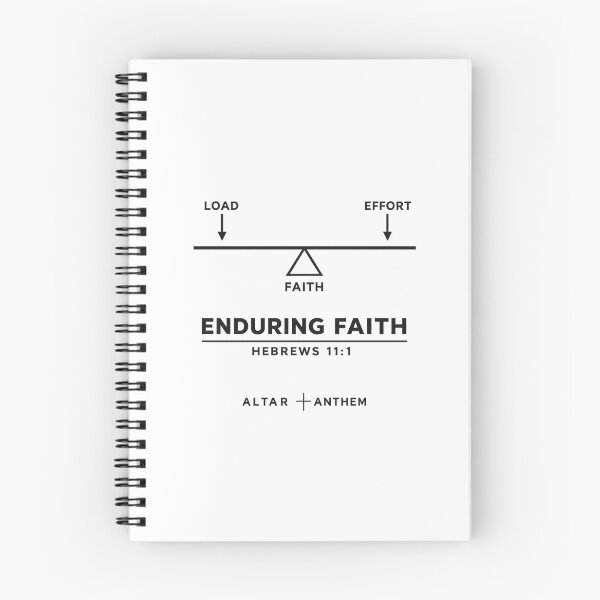 Item preview, Enduring Faith | Hebrews 11:1 | Minimalist Christian Balance Shirt designed and sold by ALTARandANTHEM.