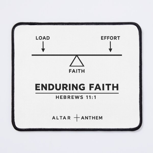 Item preview, Enduring Faith | Hebrews 11:1 | Minimalist Christian Balance Shirt designed and sold by ALTARandANTHEM.