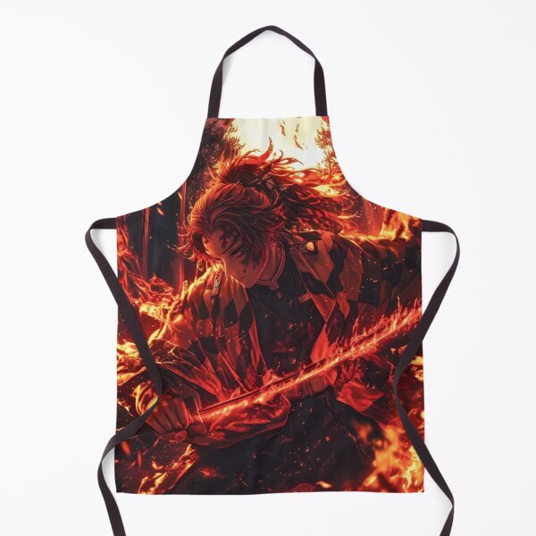 Item preview, Fire Anime Warrior Art – Flaming Sword Fantasy Anime Style Illustration designed and sold by Dyan4.