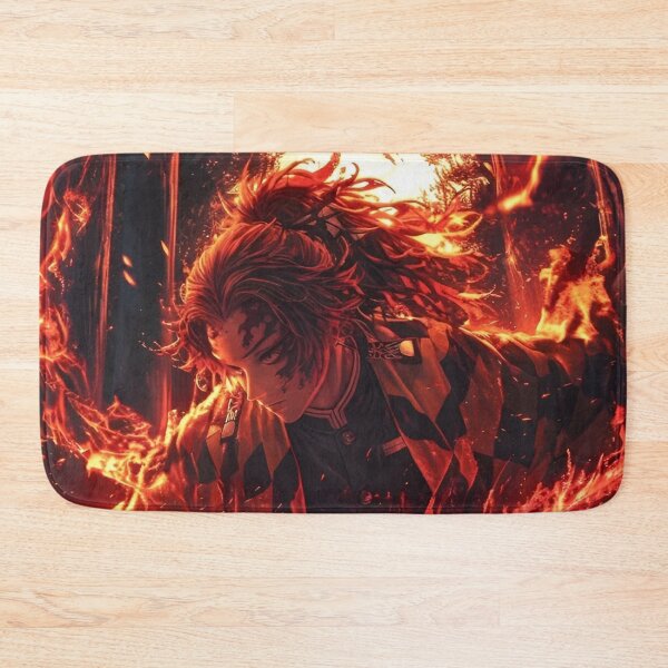 Item preview, Fire Anime Warrior Art – Flaming Sword Fantasy Anime Style Illustration designed and sold by Dyan4.