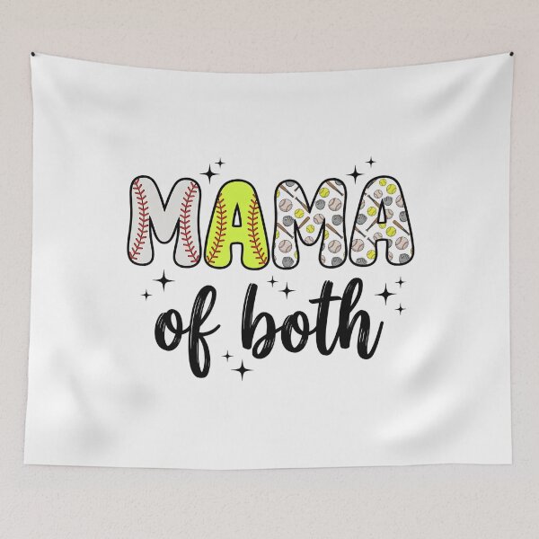 Item preview, Mama of Both Baseball Softball Mom Women Mother's Day designed and sold by OlakunleOloroz.