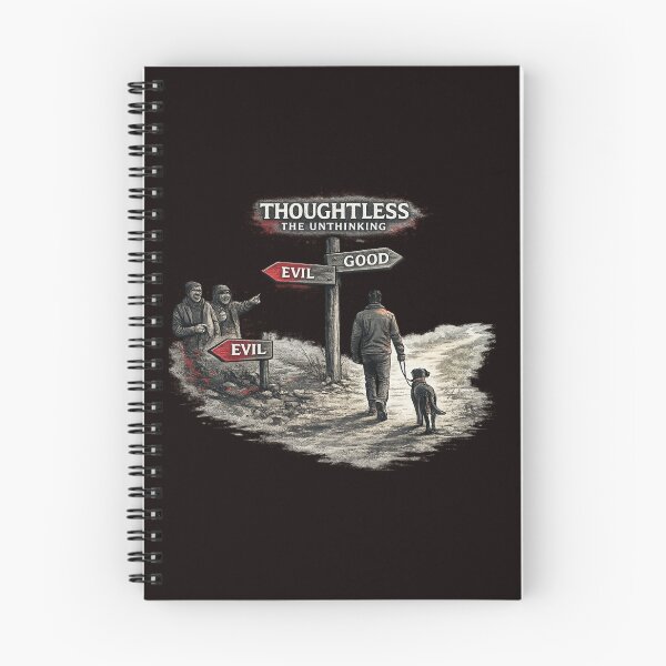 Item preview, Thoughtlessness of the Unthinking – Man With Dog Choosing the Good Path designed and sold by Tadeusz1.