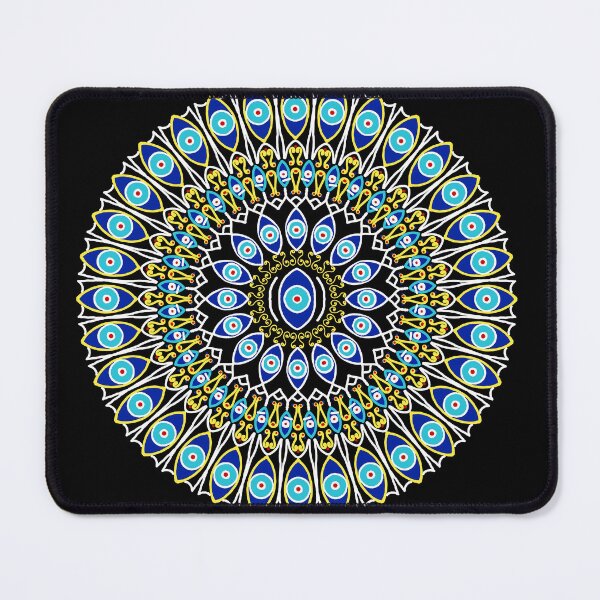 Item preview, Celestial Peacock Aura Mandala – Royal Blue Protective Energy ArtSacred Geometry Art designed and sold by Mandalas_fun.