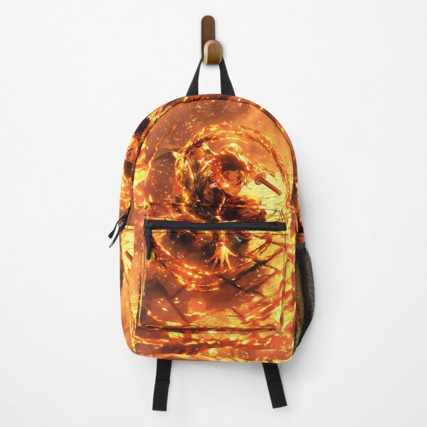 Item preview, Flame Anime Swordsman – Fiery Warrior Anime Style Action Illustration designed and sold by Dyan4.