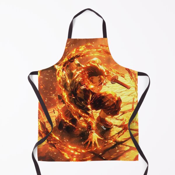 Item preview, Flame Anime Swordsman – Fiery Warrior Anime Style Action Illustration designed and sold by Dyan4.