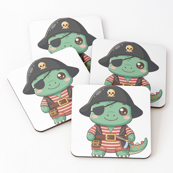 Item preview, Dino Pirate – Funny Dinosaur Pirate Design designed and sold by FehlingMedia.