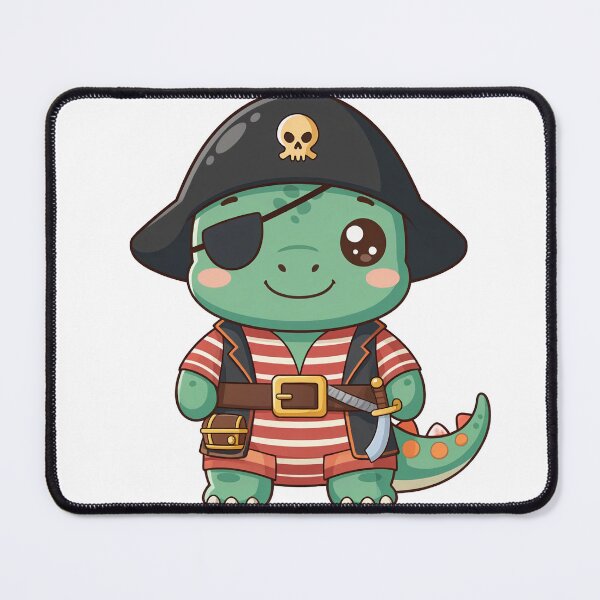 Item preview, Dino Pirate – Funny Dinosaur Pirate Design designed and sold by FehlingMedia.