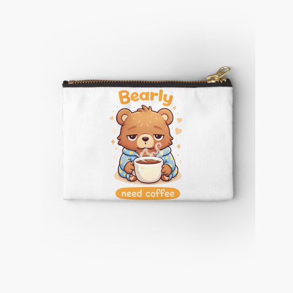 Item preview, Bearly Awake – Cute Sleepy Bear Coffee Design designed and sold by GrindMoodShop.