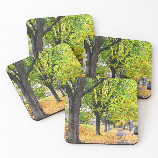 Item preview, Golden Leaves on a City Path designed and sold by Clauando.