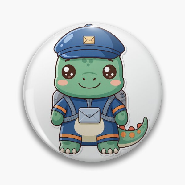 Item preview, Dino Postman – Funny Dinosaur Mail Carrier Design designed and sold by FehlingMedia.