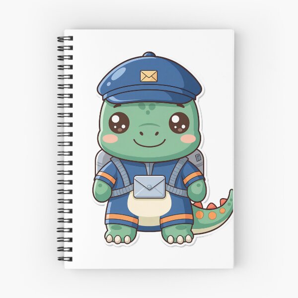 Item preview, Dino Postman – Funny Dinosaur Mail Carrier Design designed and sold by FehlingMedia.