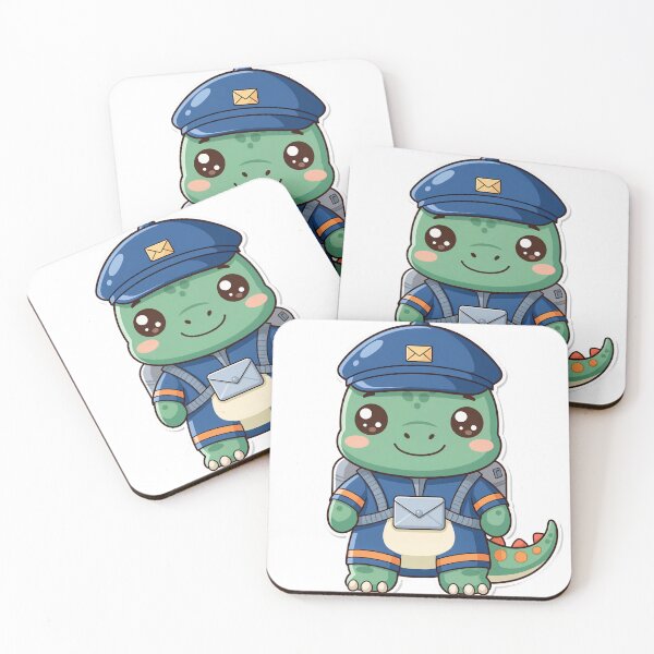 Item preview, Dino Postman – Funny Dinosaur Mail Carrier Design designed and sold by FehlingMedia.