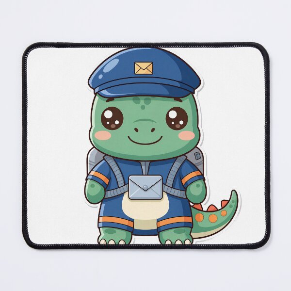 Item preview, Dino Postman – Funny Dinosaur Mail Carrier Design designed and sold by FehlingMedia.