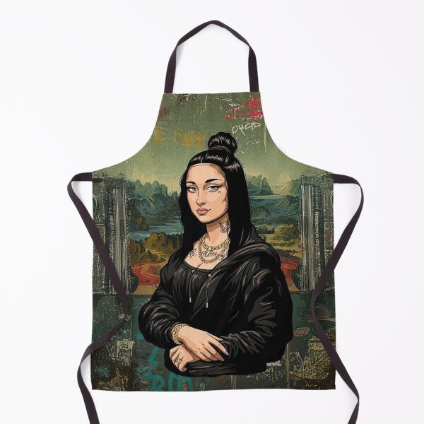 Item preview, Urban Mona Lisa Street Art Graffiti Portrait designed and sold by ern vintage store.