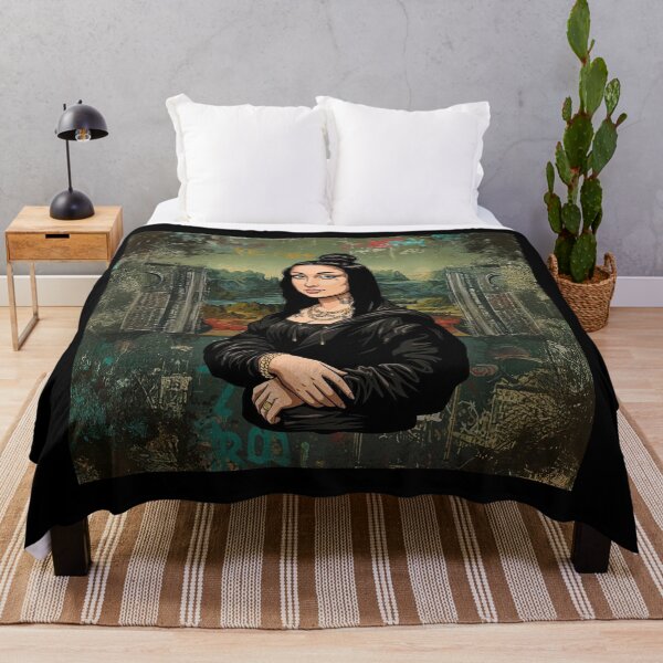 Item preview, Urban Mona Lisa Street Art Graffiti Portrait designed and sold by ern vintage store.