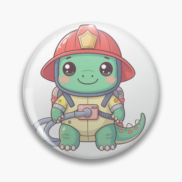 Item preview, Dino Firefighter – Funny Dinosaur Firefighter Design designed and sold by FehlingMedia.