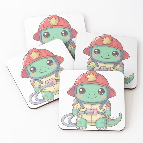 Item preview, Dino Firefighter – Funny Dinosaur Firefighter Design designed and sold by FehlingMedia.
