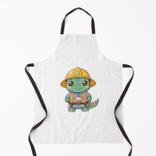 Item preview, Dino Construction Worker – Funny Dinosaur with a Construction Helmet designed and sold by FehlingMedia.