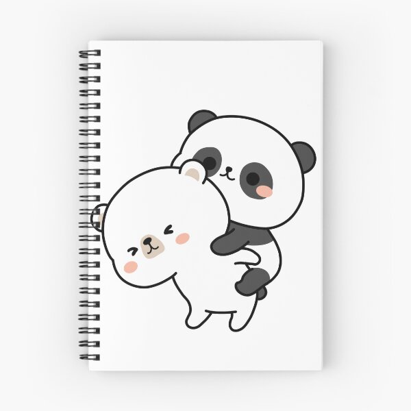 Item preview, Polar Bear and Panda Couple Minimalist Love Stickers designed and sold by JEVANStudio.