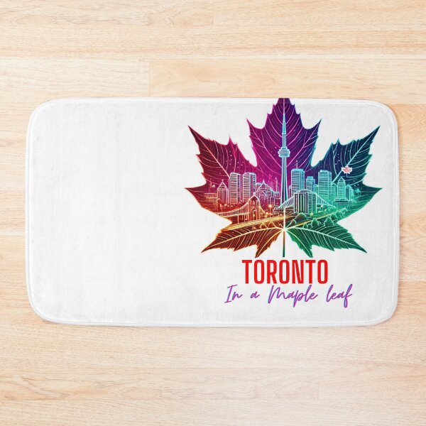 Item preview, Toronto Skyline Neon Maple Leaf – CN Tower Toronto Canada Cityscape Design designed and sold by BeatyinChaos.