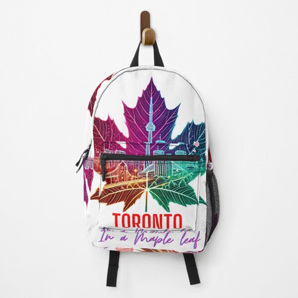 Item preview, Toronto Skyline Neon Maple Leaf – CN Tower Toronto Canada Cityscape Design designed and sold by BeatyinChaos.