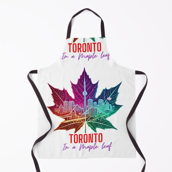 Item preview, Toronto Skyline Neon Maple Leaf – CN Tower Toronto Canada Cityscape Design designed and sold by BeatyinChaos.