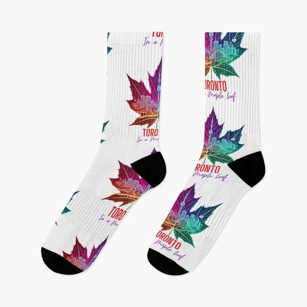 Item preview, Toronto Skyline Neon Maple Leaf – CN Tower Toronto Canada Cityscape Design designed and sold by BeatyinChaos.