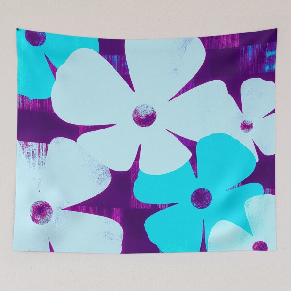 Item preview, Neon Art Deco Floral Illustration designed and sold by joycrysstudio.