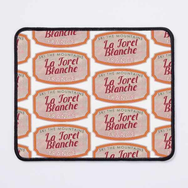 Item preview, La Forêt Blanche, France, Ski, textured skiing badge designed and sold by Wanderful-roads.