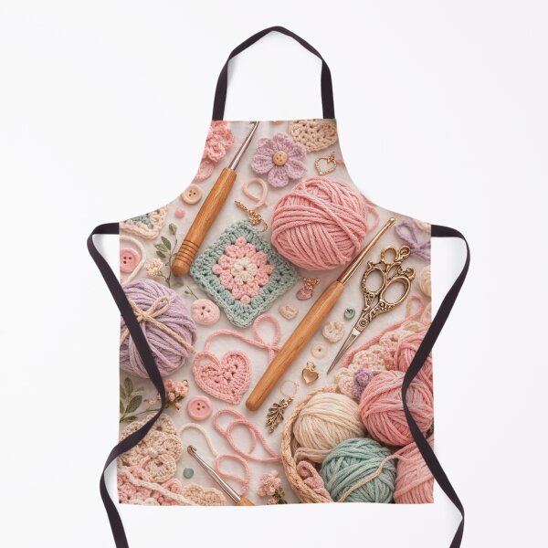 Item preview, Pastel Crochet Lover Pattern – Yarn and Crochet Hook Craft Design designed and sold by CreativeNest88.