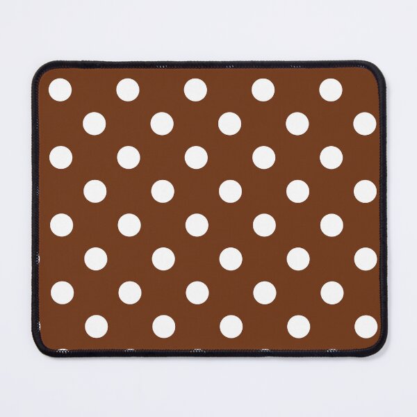 Item preview, White Polka Dots on Brown designed and sold by POLKAIWERX.