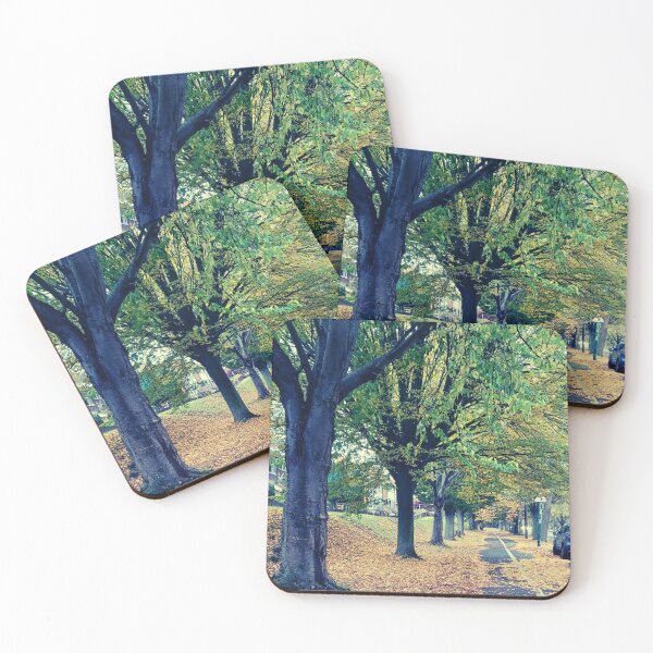 Item preview, Autumn Trees and Falling Leaves designed and sold by Clauando.