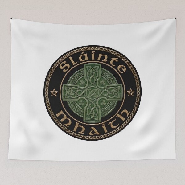 Item preview, Sláinte Mhaith Celtic Knotwork - Black and Gold designed and sold by MuggyandMo.