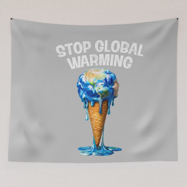 Item preview, Stop Global Warming Melting Earth Ice Cream Happy Earth Day designed and sold by mjohnson9.