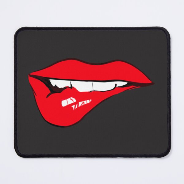 Item preview, Glossy red lips, smiling mouth designed and sold by Nata-pattern.