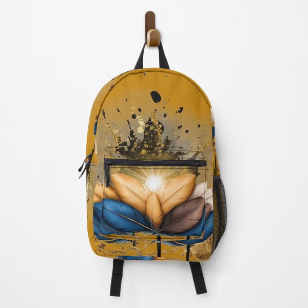 Item preview, Golden Feather Boho Art | Luxury Abstract Design designed and sold by ChenEngEng.