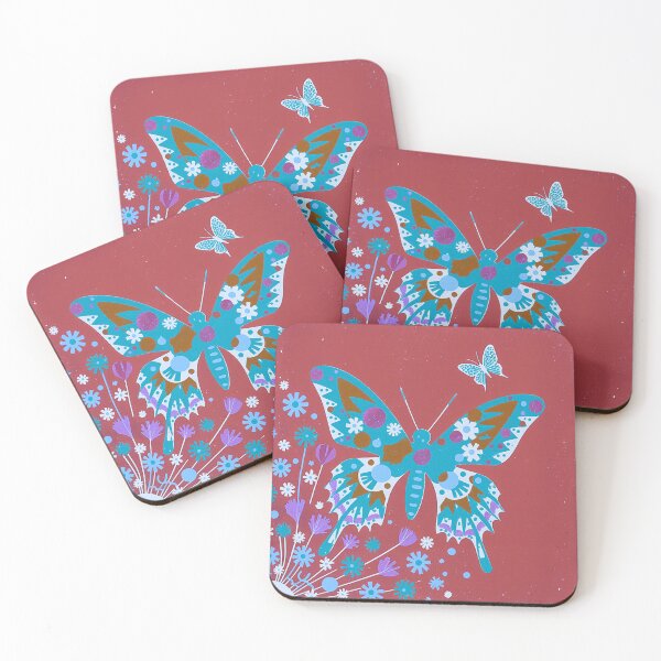 Item preview, Decorative Butterfly Floral Illustration designed and sold by joycrysstudio.