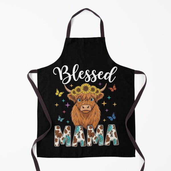 Item preview, Mothers Day Blessed Mama Highland Cow Sunflowers Country Mom designed and sold by OlakunleOloroz.