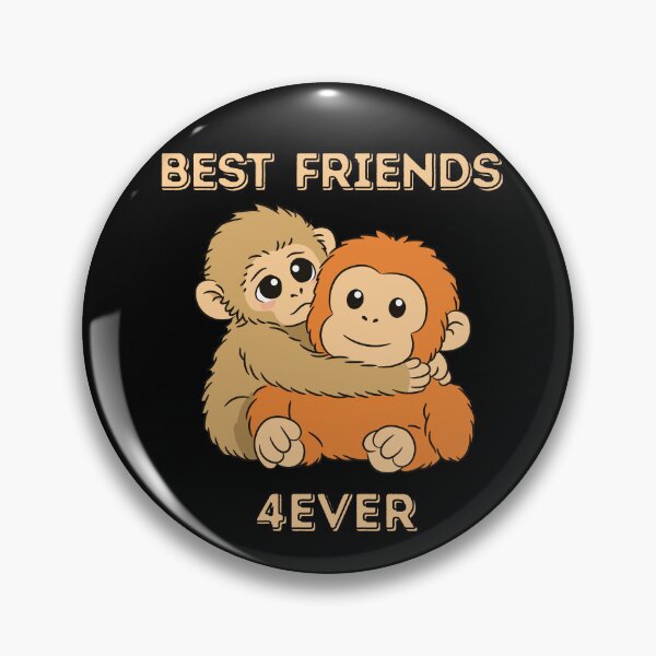 Item preview, Punch Monkey Cute Best Friends Forever Funny Friendship  designed and sold by Ladys-Gents.