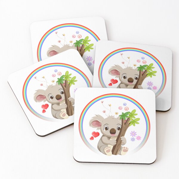 Item preview, Happy Koala In A Rainbow designed and sold by Love3Happy.