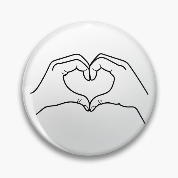 Item preview, Heart Hands Valentines Design – Love Hand Gesture Illustration designed and sold by PrettyPoison Creates.