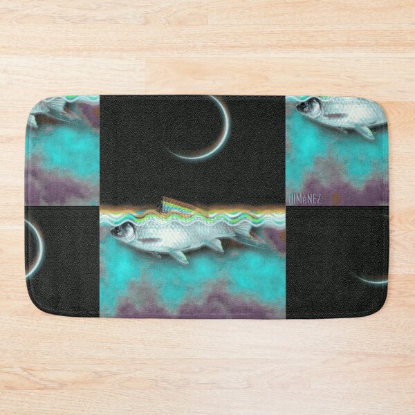 Item preview, Fish Over Water and Moon (V3) designed and sold by Jorge Santiago Jiménez.