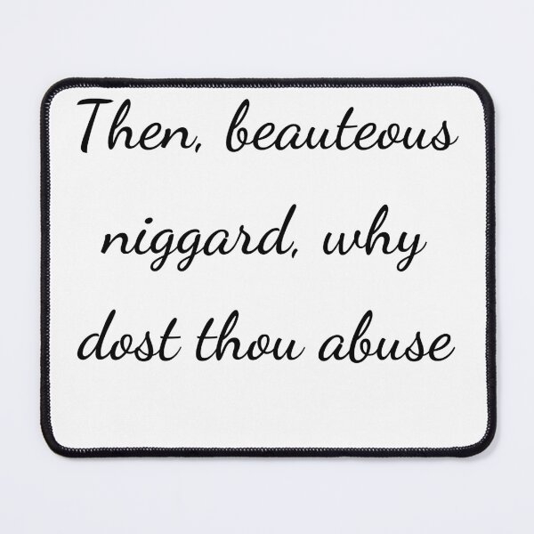 Item preview, "Then, beauteous niggard, why dost thou abuse" - handwriting black designed and sold by ariksworld.