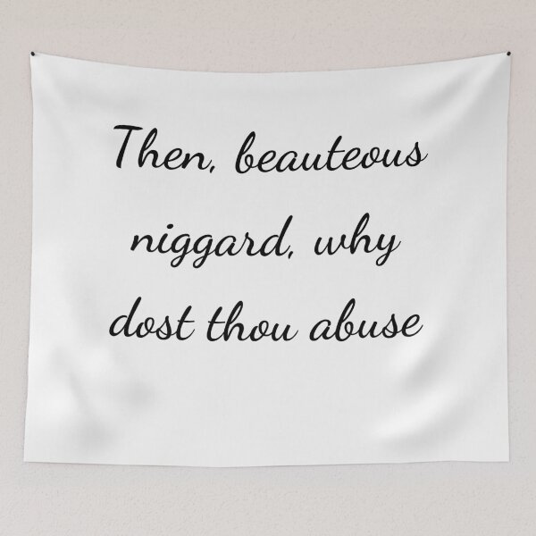 Item preview, "Then, beauteous niggard, why dost thou abuse" - handwriting black designed and sold by ariksworld.