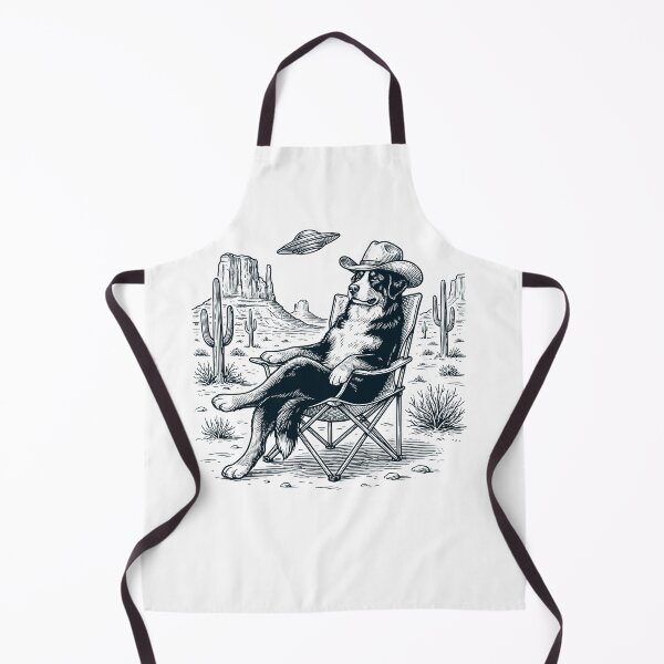 Item preview, Vintage Bernese Mountain Dog Cowboy UFO Western Alien Dog Lover designed and sold by DoodleTortle.