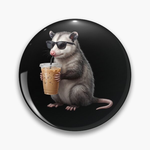 Item preview, Funny Opossum Drinking Iced Coffee Meme Possum Lover designed and sold by TerryConnells.