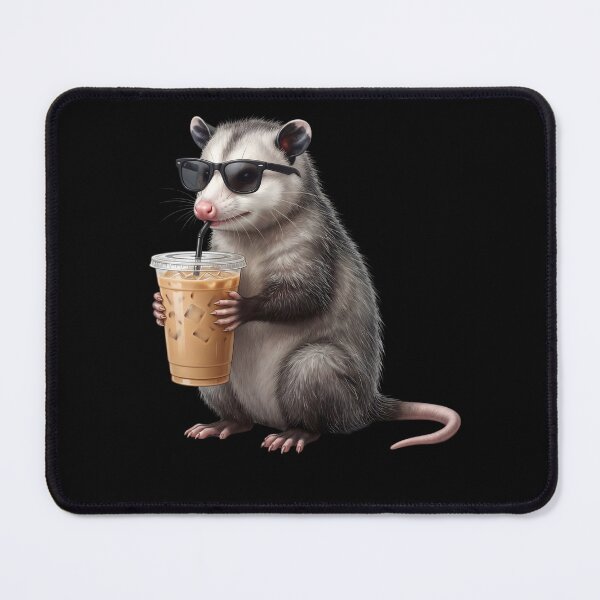 Item preview, Funny Opossum Drinking Iced Coffee Meme Possum Lover designed and sold by TerryConnells.