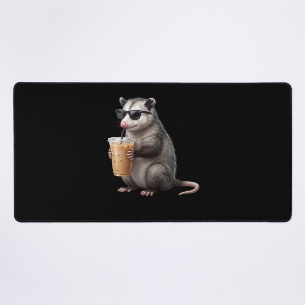 Item preview, Funny Opossum Drinking Iced Coffee Meme Possum Lover designed and sold by TerryConnells.