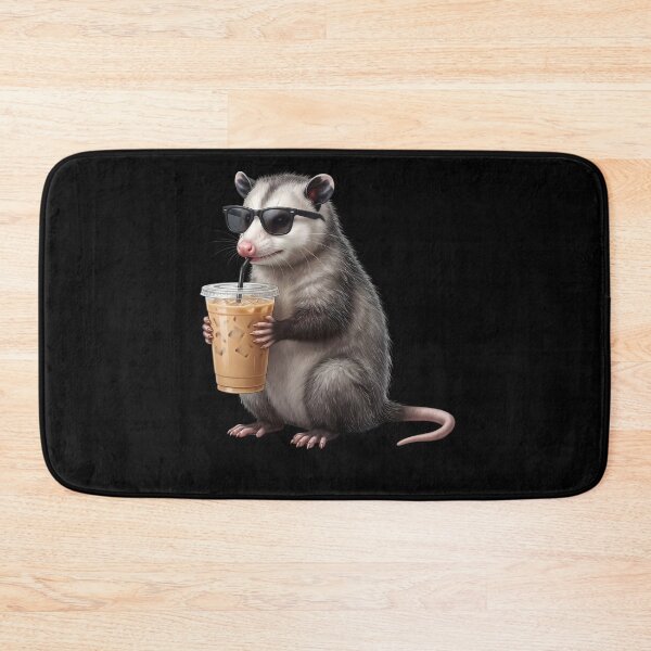 Item preview, Funny Opossum Drinking Iced Coffee Meme Possum Lover designed and sold by TerryConnells.