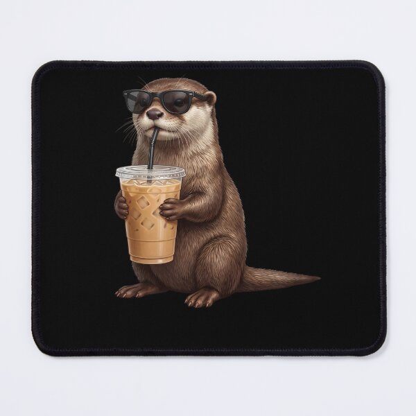 Item preview, Funny Otter Drinking Iced Coffee Meme Otter Lover designed and sold by TerryConnells.